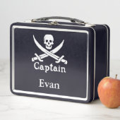 Lunch Box Capitaine pirate personnalisée (En situation)