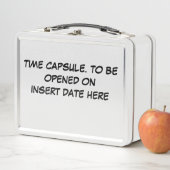 Lunch Box Capsule à Personnaliser pour déjeuner métallique (En situation)