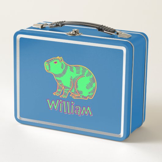 Lunch Box Capybara Néon (Devant)