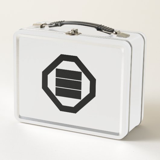 Lunch Box Caractères Kanji pour trois sur le plateau (Devant)