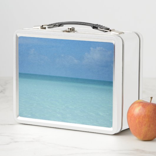 Lunch Box Caraïbes Horizon Tropical Turquoise Bleu (En situation)