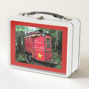 Lunch Box Caravane gitane rouge personnalisée minuscule Thun