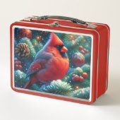 Lunch Box Cardinal de Noël/hiver (Devant)