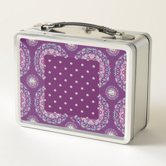 Lunch Box Cardinal Red Rosace (Dos)