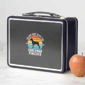 Lunch Box Caressez le Doberman Pinscher Rétro (En situation)