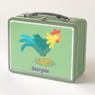 Lunch Box Caricature amusante du coq à rames