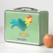 Lunch Box Caricature amusante du coq à rames (En situation)