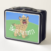 Lunch Box Caricature amusante hyena riant illustration (Devant)