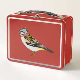 Lunch Box Caricature colorée moineau jaune et brun