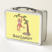 Lunch Box Caricature de bébé orangoutan joyeux (Dos)