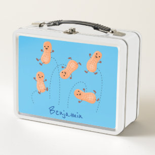 Lunch Box Caricature de cacahuètes joyeux sautillant