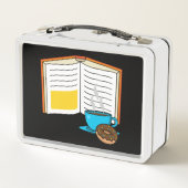 Lunch Box Caricature de café et de beignets (Dos)