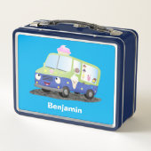 Lunch Box Caricature de camion de glace joli (Dos)