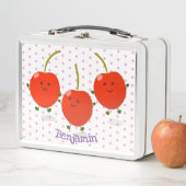 Lunch Box Caricature de cerises rouges à sauter mûr (En situation)
