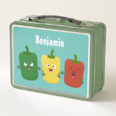 Lunch Box Caricature de chant trio capsicum poivre clair (Dos)