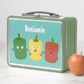 Lunch Box Caricature de chant trio capsicum poivre clair (En situation)