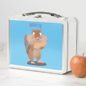 Lunch Box Caricature de chipmunk à grosses joues mignonnes (En situation)