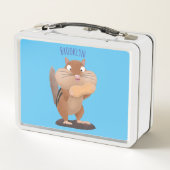 Lunch Box Caricature de chipmunk à grosses joues mignonnes (Dos)