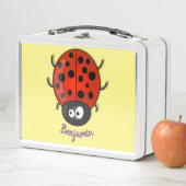 Lunch Box Caricature de coccinelle rouge joyeux (En situation)