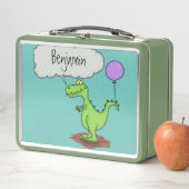 Lunch Box Caricature de dragon dragon drôle et vert respiran (En situation)