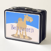Lunch Box Caricature de dromadaire joyeux et souriant (Dos)