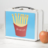 Lunch Box Caricature de frites Cute kawaii fast food (En situation)