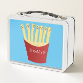Lunch Box Caricature de frites Cute kawaii fast food (Dos)