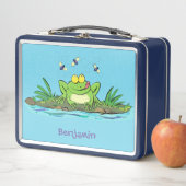 Lunch Box Caricature de grenouille vert mignon (En situation)