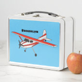 Lunch Box Caricature de l'avion à train de vélo (En situation)