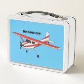 Lunch Box Caricature de l'avion à train de vélo (Dos)