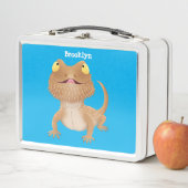 Lunch Box Caricature de lézard de dragon à barbe (En situation)