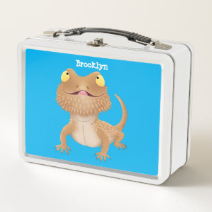 Lunch Box Caricature de lézard de dragon à barbe