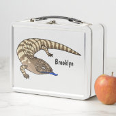 Lunch Box Caricature de lézard rouge (En situation)