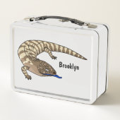 Lunch Box Caricature de lézard rouge (Dos)