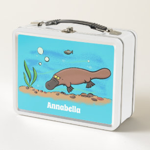 Lunch Box Caricature de natation de Cute platypus