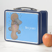 Lunch Box Caricature de platypus bébé très heureuse (En situation)