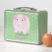 Lunch Box Caricature de porc mignon rose pot vendue (En situation)