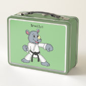 Lunch Box Caricature de rhino kung fu (Dos)
