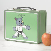 Lunch Box Caricature de rhino kung fu (En situation)