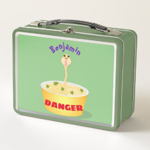Lunch Box Caricature de serpent aux nouilles mignonnes illus