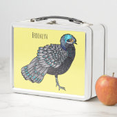 Lunch Box Caricature d'oiseau de faisan paon de Bornéo (En situation)