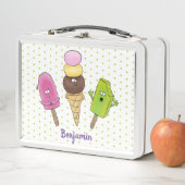 Lunch Box Caricature drôles de glace popsicle dessin animé t (En situation)
