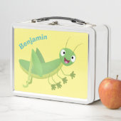 Lunch Box Caricature d'une pâtisserie joyeux verte (En situation)