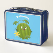 Lunch Box Caricature joli et souriant de pastèque (Dos)