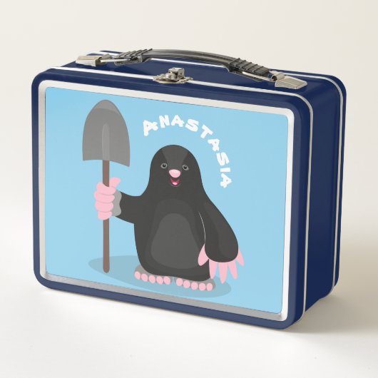 Lunch Box Caricature mole joyeux (Devant)