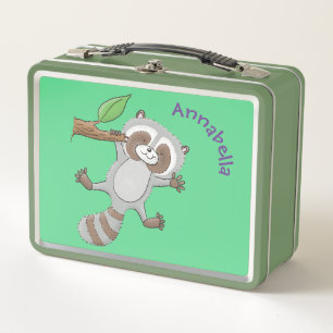 Lunch Box Caricature pour bébé au raton laveur joyeux