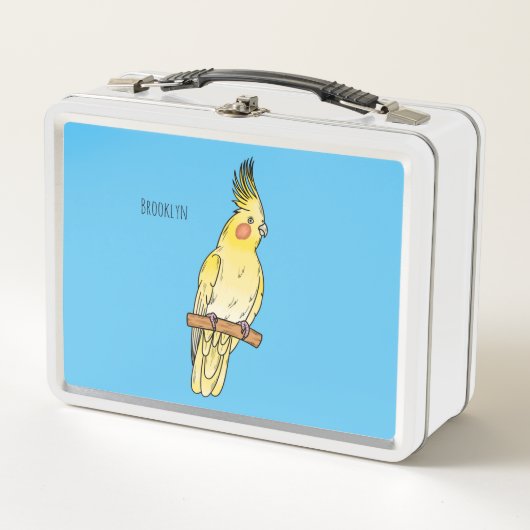 Lunch Box Caricature pour oiseaux Cockatiel (Devant)