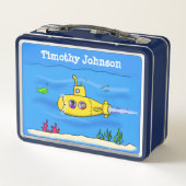 Lunch Box Caricature sous-marine joyeuse (Dos)