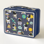 Lunch Box Caricature spatiale astronaute (Dos)