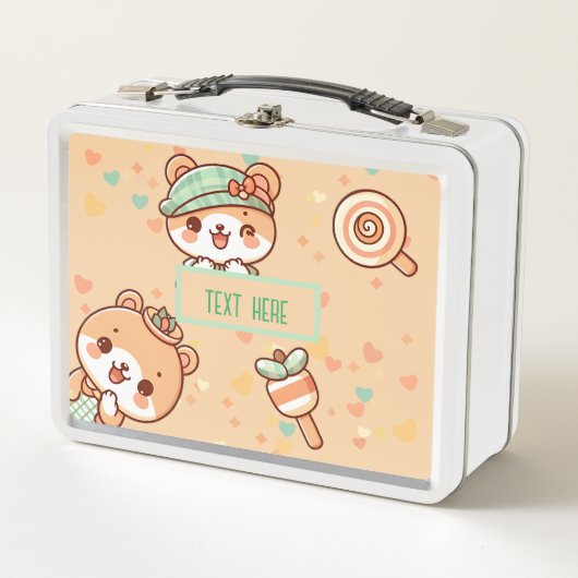 Lunch Box caricatures kawaii mignonnes (Devant)